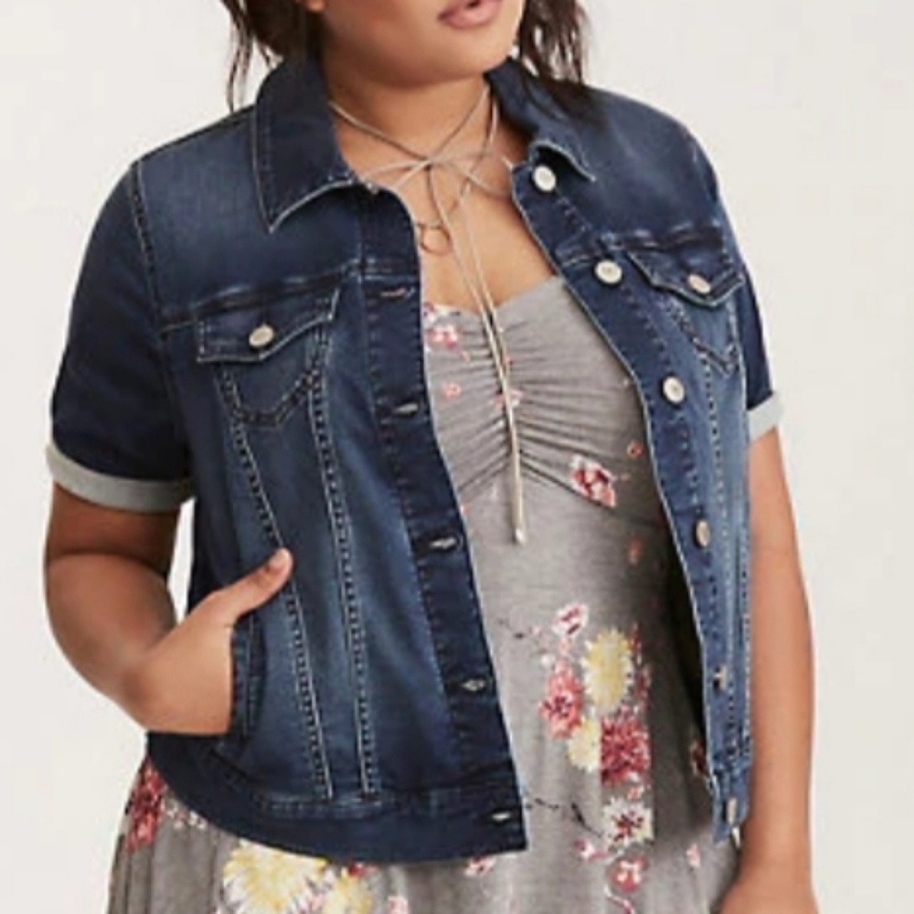 Short Sleeve Denim Jacket